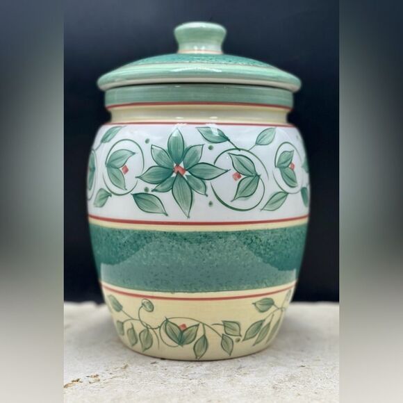 Rare Vintage French Quarter (LG) Stoneware Canister Jar by PFALTZGRAFF - Picture 1 of 10